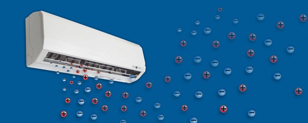 STERIONIZER integrated in air conditioner