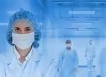 Nurses with sterile masks